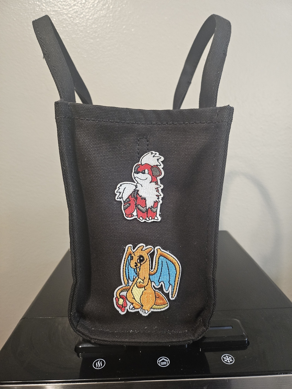Marc Jacobs The Tote Bag Customized with Pokémon Patches- Black Small w/Dust Bag - Picture 2 of 6